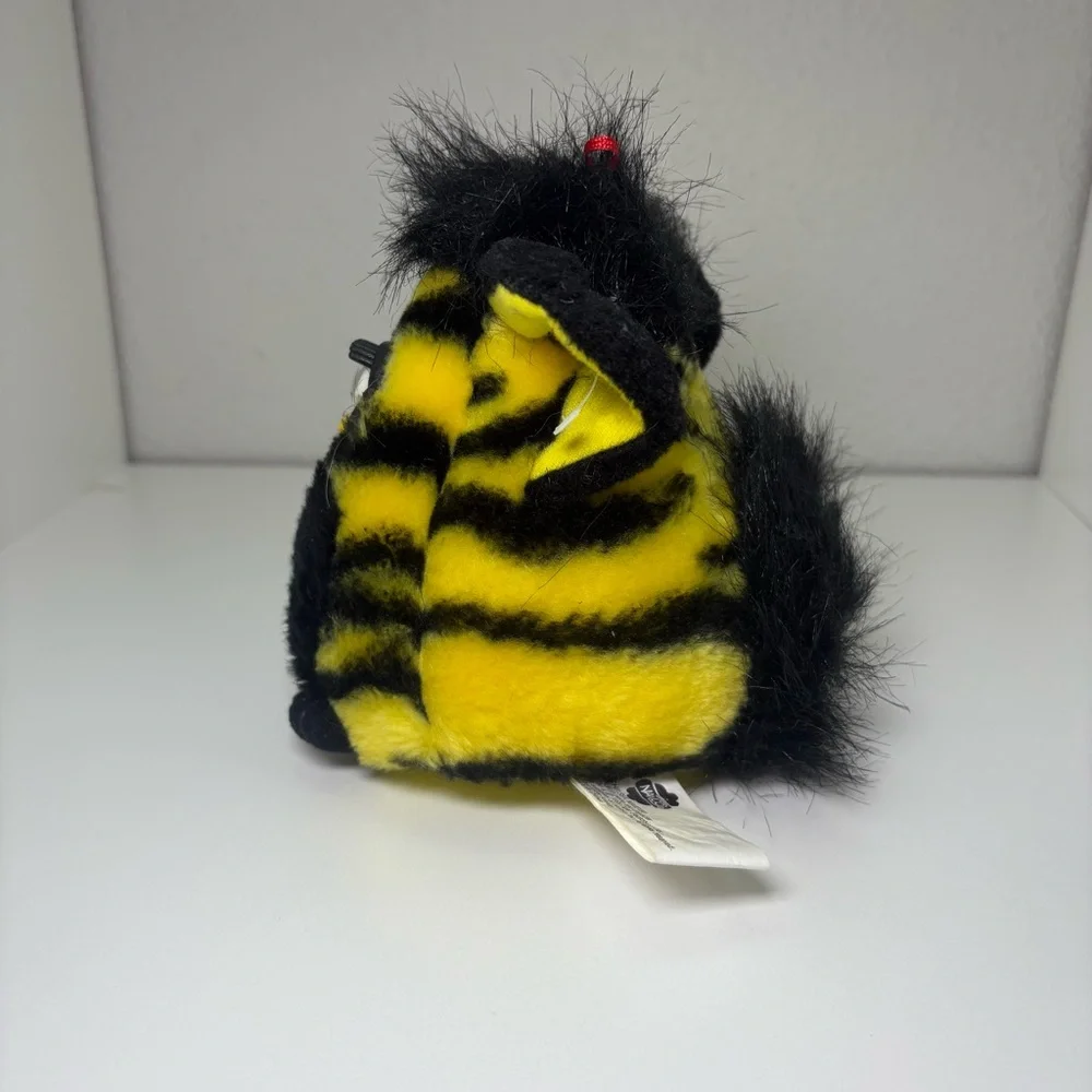 1999 Nanco Furby Bumblebee Plush Stuffed Toy Yellow Black Stripes